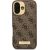 Guess GUHMP16MU4GPRW Hardcase 4G Logo Plate MagSafe Aizsargapvalks priekš iPhone 16 Plus 6.7" / brūns Neoriģinālie Maciņi