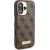 Guess GUHMP16MU4GPRW Hardcase 4G Logo Plate MagSafe Aizsargapvalks priekš iPhone 16 Plus 6.7" / brūns Neoriģinālie Maciņi