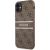 Guess GUHCN614GDBR 4G Stripe Hardcase Aizsargapvalks priekš iPhone 11 6,1" / Xr brūns Neoriģinālie Maciņi