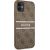 Guess GUHCN614GDBR 4G Stripe Hardcase Aizsargapvalks priekš iPhone 11 6,1" / Xr brūns Neoriģinālie Maciņi