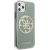 Guess GUHCN58PCUGLKA Hardcase 4G Circle Glitter Aizsargapvalks priekš iPhone 11 Pro / haki Neoriģinālie Maciņi