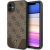 Guess GUHCN61PU4GHBR Hardcase 4G Triangle Collection Aizsargapvalks priekš iPhone 11 6,1" / Xr 6,1" / brūns Neoriģinālie Maciņi