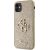 Guess GUHCN61HG4SGD Glitter Script Big 4G Aizsargapvalks priekš iPhone 11/Xr 6.1" / zelta Neoriģinālie Maciņi