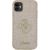 Guess GUHCN61HG4SGD Glitter Script Big 4G Aizsargapvalks priekš iPhone 11/Xr 6.1" / zelta Neoriģinālie Maciņi