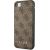 Guess GUHCI8G4GFBR Hardcase 4G Metal Gold Logo Aizsargapvalks priekš iPhone SE 2022 / 2020 / 7 / 8 / brūns Neoriģinālie Maciņi