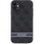 Guess GUHCN61P4SNK Hardcase 4G Stripe Aizsargapvalks priekš iPhone 11/XR / pelēks Neoriģinālie Maciņi