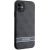 Guess GUHCN61P4SNK Hardcase 4G Stripe Aizsargapvalks priekš iPhone 11/XR / pelēks Neoriģinālie Maciņi