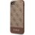 Guess GUHCI8G4GLBR 4G Stripe Collection Aizsargapvalks priekš iPhone 7/8/SE 2020/SE 2022 / brūns Neoriģinālie Maciņi