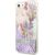 Guess GUHCI8LFLSU Flower Liquid Glitter Aizsargapvalks priekš iPhone SE 2022 / SE2020 / 7 / 8 / violets Neoriģinālie Maciņi