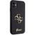 Guess GUHCN61HG4SGK Glitter Script Big 4G Aizsargapvalks priekš iPhone 11/XR 6.1" / melns Neoriģinālie Maciņi
