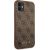 Guess GUHCN61G4GFBR Hardcase 4G Metal Gold Logo Aizsargapvalks priekš iPhone 11 6,1" / brūns Neoriģinālie Maciņi