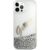 Guess GUHCP12LGLVSSI Glitter Vintage Script Hardcase Aizsargapvalks priekš iPhone 12 Pro Max 6,7" / sudraba Neoriģinālie Maciņi