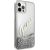 Guess GUHCP12LGLVSSI Glitter Vintage Script Hardcase Aizsargapvalks priekš iPhone 12 Pro Max 6,7" / sudraba Neoriģinālie Maciņi