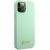 Guess GUHCP12LLSLMGGN Metal Logo Script Aizsargapvalks priekš iPhone 12 Pro Max 6,7" / zaļš Neoriģinālie Maciņi