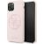 Guess GUHCN58LS4GLP Silicone 4G Tone On Tone Aizsargapvalks priekš iPhone 11 Pro / gaiši rozā Neoriģinālie Maciņi