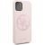 Guess GUHCN58LS4GLP Silicone 4G Tone On Tone Aizsargapvalks priekš iPhone 11 Pro / gaiši rozā Neoriģinālie Maciņi
