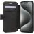 Guess GUBKP15L4GMGGR book 4G Metal Logo Aizsargapvalks priekš iPhone 15 Pro 6.1" / pelēks Neoriģinālie Maciņi