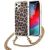 Guess GUHCP12LKCLEO Aizsargapvalks priekš iPhone 12 Pro Max 6,7" Leopard Gold Strap Neoriģinālie Maciņi
