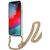 Guess GUHCP12LKCLEO Aizsargapvalks priekš iPhone 12 Pro Max 6,7" Leopard Gold Strap Neoriģinālie Maciņi