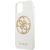 Guess GUHCN65TPUWHGLG Glitter 4G Circle Logo Aizsargapvalks priekš iPhone 11 Pro Max / balts Neoriģinālie Maciņi