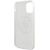 Guess GUHCN65TPUWHGLG Glitter 4G Circle Logo Aizsargapvalks priekš iPhone 11 Pro Max / balts Neoriģinālie Maciņi