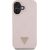Case Guess Grained Hot Stamp Peony Triangle Logo MagSafe Aizsargapvalks priekš iPhone 16 / rozā Neoriģinālie Maciņi