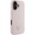 Case Guess Grained Hot Stamp Peony Triangle Logo MagSafe Aizsargapvalks priekš iPhone 16 / rozā Neoriģinālie Maciņi