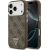 Case Guess 4G Triangle Logo MagSafe Aizsargapvalks priekš iPhone 17 Pro / brūns Neoriģinālie Maciņi