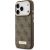 Guess 4G Logo Plate MagSafe Case Aizsargapvalks priekš iPhone 17 Pro / brūns Neoriģinālie Maciņi