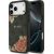 Guess 4G Flowers Print MagSafe Aizsargapvalks priekš iPhone 17 Pro / melns Neoriģinālie Maciņi