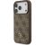 Guess 4G Small Classic Logo MagSafe Case Aizsargapvalks priekš iPhone 17 Pro / brūns Neoriģinālie Maciņi