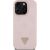 Case Guess Grained Hot Stamp Peony Triangle Logo MagSafe Aizsargapvalks priekš iPhone 16 Pro / rozā Neoriģinālie Maciņi