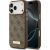 Guess 4G Logo Plate MagSafe Case Aizsargapvalks priekš iPhone 17 Pro Max / brūns Neoriģinālie Maciņi