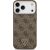 Case Guess 4G Triangle Logo MagSafe Aizsargapvalks priekš iPhone 17 Pro Max / brūns Neoriģinālie Maciņi