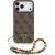 Guess 4G Strap Triangle Logo MagSafe Aizsargapvalks priekš iPhone 17 Pro Max / brūns Neoriģinālie Maciņi