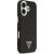 Case Guess Glitter Triangle Logo MagSafe Aizsargapvalks priekš iPhone 17 / melns Neoriģinālie Maciņi