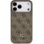 Guess 4G Small Classic Logo MagSafe Case Aizsargapvalks priekš iPhone 17 Pro Max / brūns Neoriģinālie Maciņi