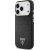 Case Guess Glitter Triangle Logo MagSafe Aizsargapvalks priekš iPhone 17 Pro / melns Neoriģinālie Maciņi