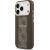 Guess 4G Stripe MagSafe Case Aizsargapvalks priekš iPhone 17 Pro / brūns Neoriģinālie Maciņi