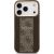Guess 4G Stripe MagSafe Case Aizsargapvalks priekš iPhone 17 Pro / brūns Neoriģinālie Maciņi