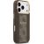 Guess 4G Stripe MagSafe Case Aizsargapvalks priekš iPhone 17 Pro / brūns Neoriģinālie Maciņi