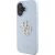 Guess Grained Big 4G Logo Small Classic Logo Case Aizsargapvalks priekš iPhone 16 / zils Neoriģinālie Maciņi