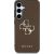 Guess Grained Big 4G Logo Small Classic Logo Case Aizsargapvalks priekš Samsung Galaxy S25 Plus / brūns Neoriģinālie Maciņi