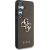 Guess Grained Big 4G Logo Small Classic Logo Case Aizsargapvalks priekš Samsung Galaxy S25 Plus / brūns Neoriģinālie Maciņi