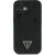 Case Guess Grained Hot Stamp Peony Triangle Logo MagSafe Aizsargapvalks priekš iPhone 16 / melns Neoriģinālie Maciņi