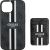 Guess 4G Stripes with wallet Magsafe Case Aizsargapvalks priekš iPhone 15 / melns Neoriģinālie Maciņi