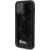 Guess GUHCP12MPSFDGSK Sequin Script Metal Aizsargapvalks priekš iPhone 12/12 Pro 6.1" / melns Neoriģinālie Maciņi
