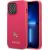 Guess GUHCP13LPS4MF Hardcase Saffiano 4G Small Metal Logo Aizsargapvalks priekš iPhone 13 Pro / 13 6,1" / rozā Neoriģinālie Maciņi