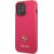 Guess GUHCP13LPS4MF Hardcase Saffiano 4G Small Metal Logo Aizsargapvalks priekš iPhone 13 Pro / 13 6,1" / rozā Neoriģinālie Maciņi