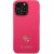 Guess GUHCP13LPS4MF Hardcase Saffiano 4G Small Metal Logo Aizsargapvalks priekš iPhone 13 Pro / 13 6,1" / rozā Neoriģinālie Maciņi